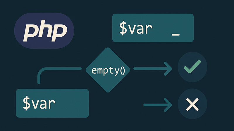 【PHP】変数の値が空かどうかを確認する方法