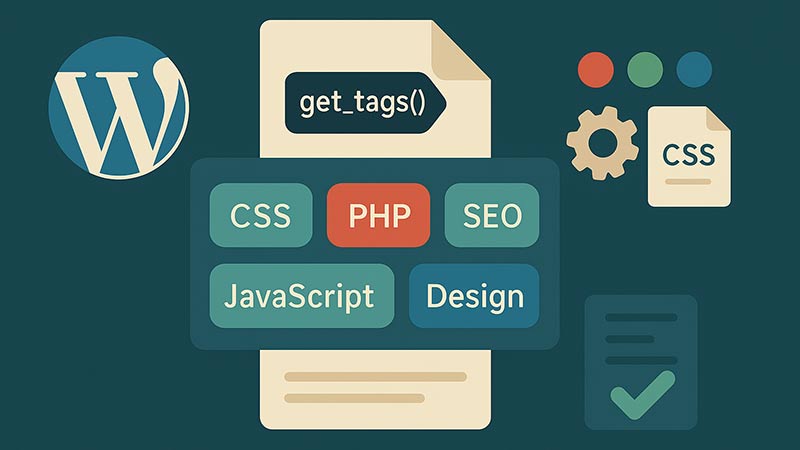 【WordPress】タグ一覧をサイトに表示する方法｜コード例とデザイン調整も解説