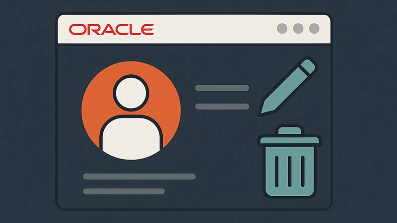 【Oracle】ユーザーの情報を変更・削除する方法