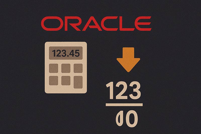 【Oracle】小数点以下の切り捨てを行う方法
