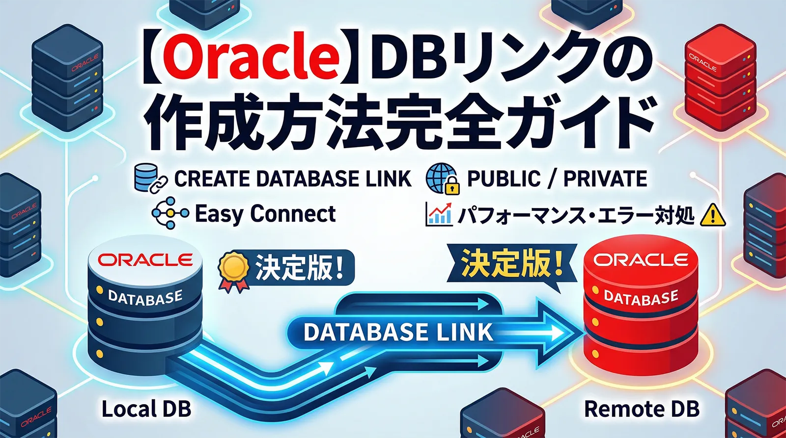【Oracle】DBリンクの作成方法完全ガイド｜CREATE DATABASE LINK・PUBLIC/PRIVATE・Easy Connect・パフォーマンス・エラー対処まで解説