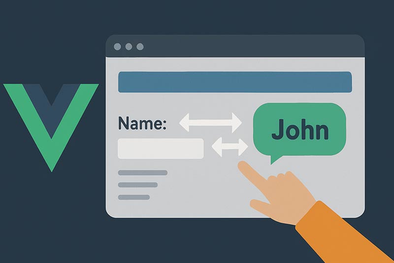 【Vue.js】双方向データバインディングでフォームの入力値をリアルタイムに反映させる方法