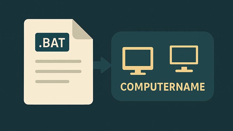 【bat】バッチファイルでコンピューター名を取得する方法