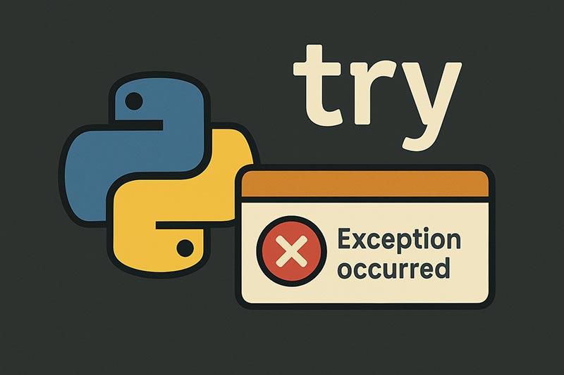 【Python】tryを使用した例外処理の方法