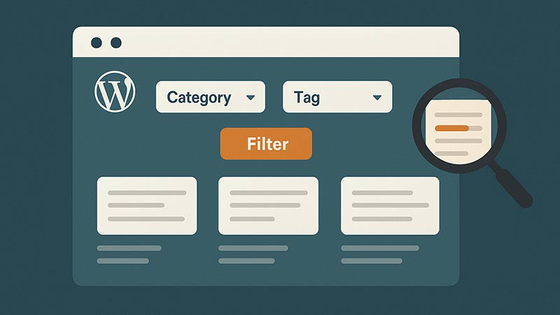 【WordPress】カテゴリーやタグのセレクトボックスを使って記事を絞り込む方法