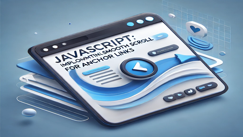 【JavaScript】アンカーリンクのスムーススクロールを実装する方法