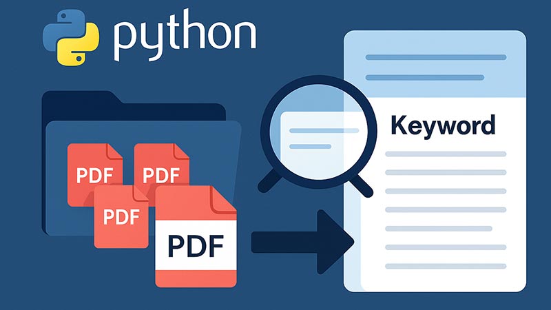 【Python】フォルダ内のPDFファイルから指定キーワードを抽出して一覧出力する方法