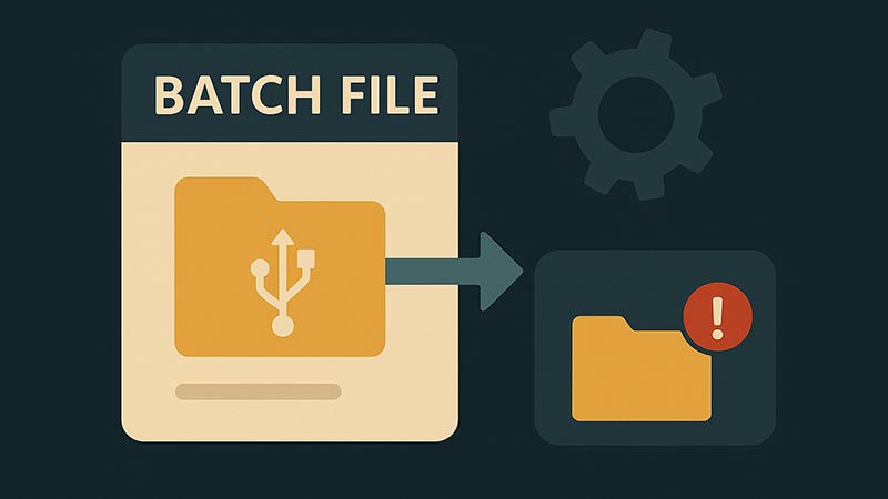 【bat】ネットワークドライブを自動マウントして処理を実行する方法｜社内共有フォルダ対応