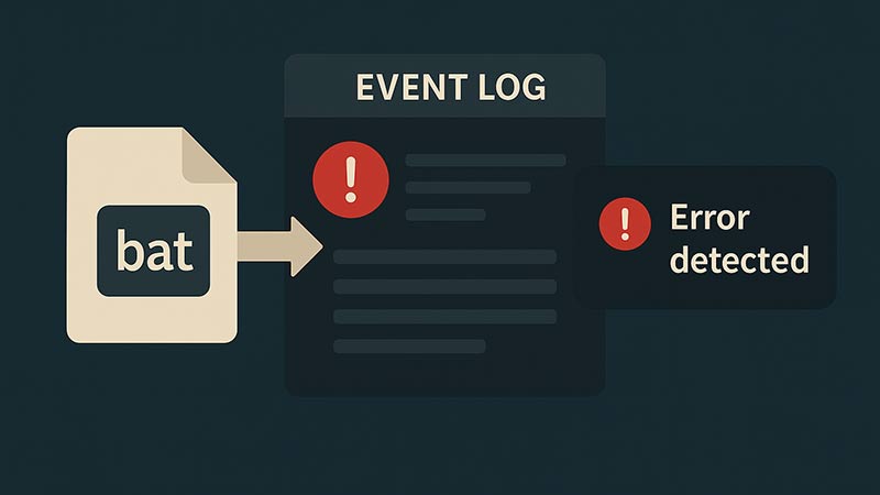 【bat】Windowsイベントログから特定のエラーを検出して通知する方法