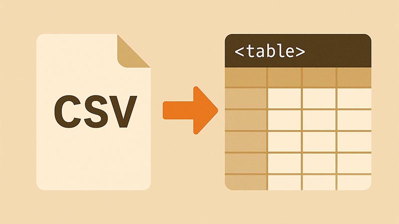 【PHP】CSVファイルを読み込んでHTMLテーブルに変換する方法｜fgetcsvの使い方と注意点