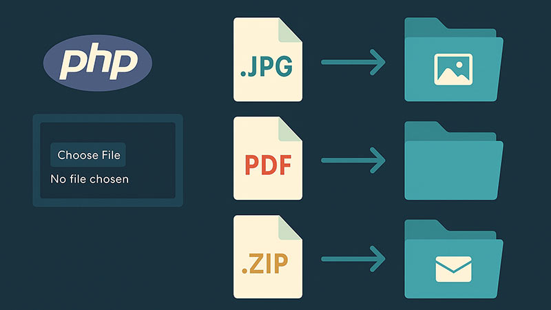 【PHP】ファイルの拡張子に応じてアップロード先フォルダを自動で振り分ける方法