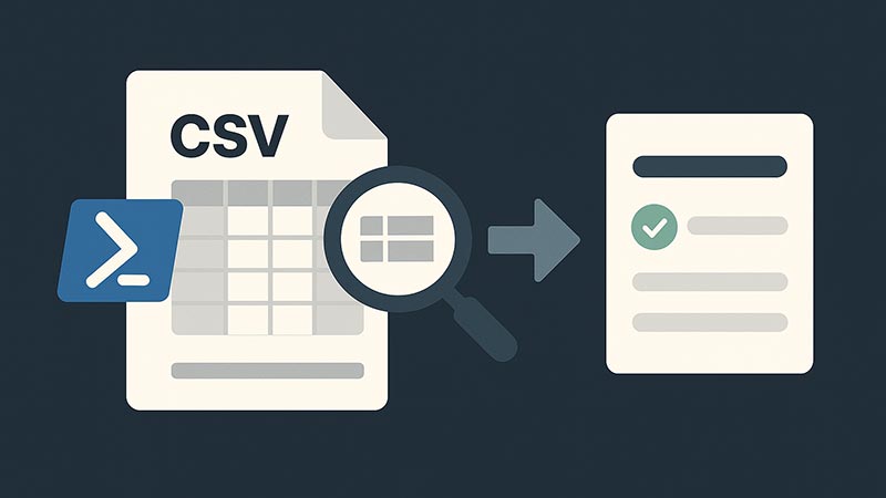 【PowerShell】CSVファイルから条件一致したデータだけを抽出・整形する方法