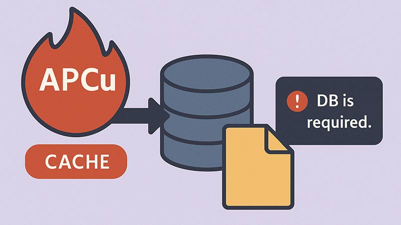 【PHP】データベースアクセスを高速化するキャッシュ戦略｜APCu・ファイル・DBベース比較