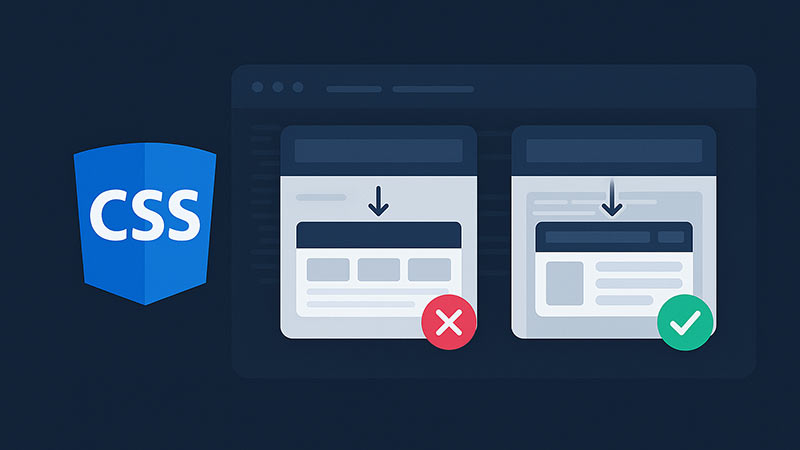 【CSS】position: stickyが効かないときの原因と対処法まとめ