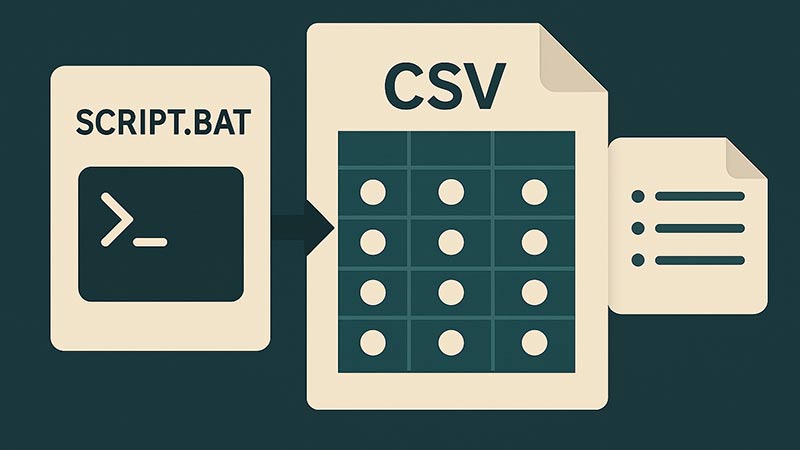 【bat】CSVファイルを読み取って行単位で処理を行う方法｜業務データの一括処理に応用