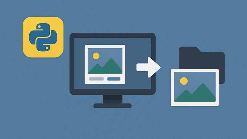 【Python】スクリーンショットを自動で撮ってファイル保存する方法（GUI操作自動化）