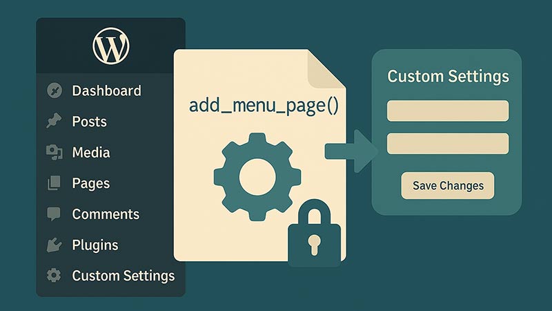 【WordPress】管理画面に独自の設定画面を追加する方法｜add_menu_pageの基本と応用