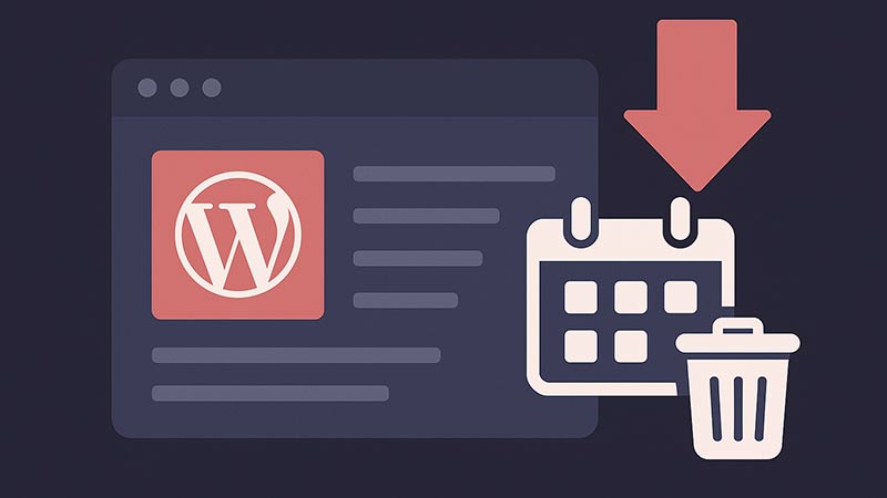 【WordPress】自動下書き投稿の一括削除・自動削除処理を実装する方法