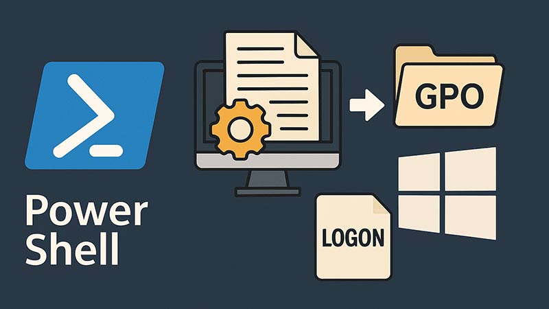 【PowerShell】Windowsのログオンスクリプトを自動展開する方法｜GPOとの連携も紹介