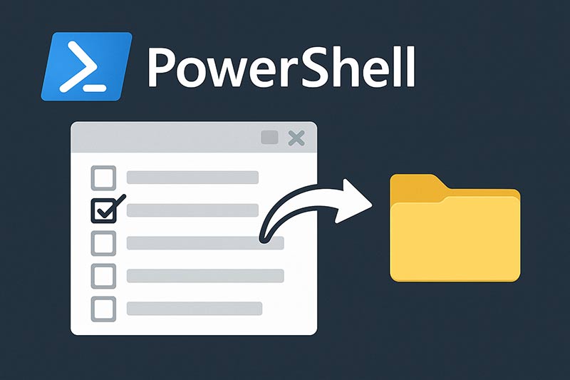 【PowerShell】エクスプローラーで選択中のファイルを取得して処理する方法
