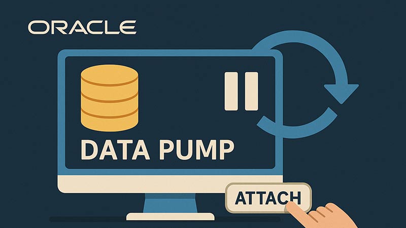 【Oracle】Data Pumpでジョブを一時停止・再開する方法｜attachオプションの使い方