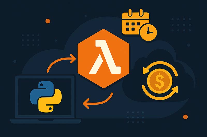 【Python】AWS Lambdaで定期処理を自動化する方法｜サーバーレスでコスト削減
