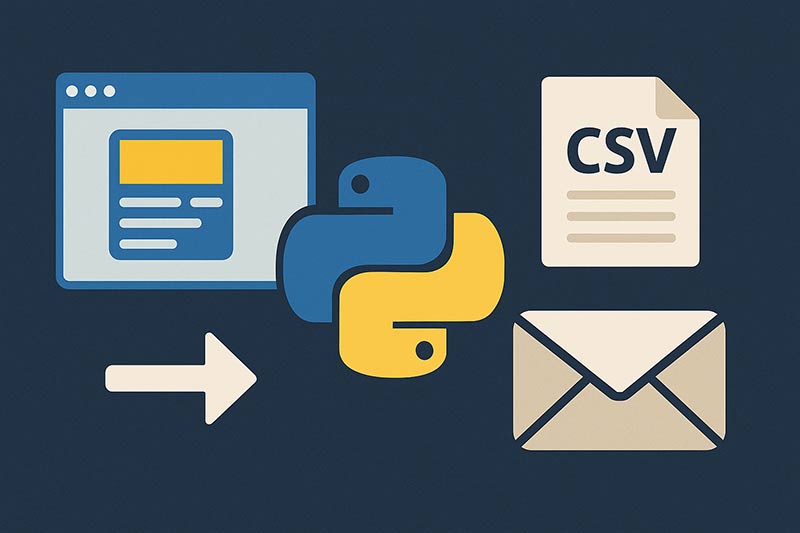 【Python】スクレイピング結果を自動でCSV保存・メール送信する方法