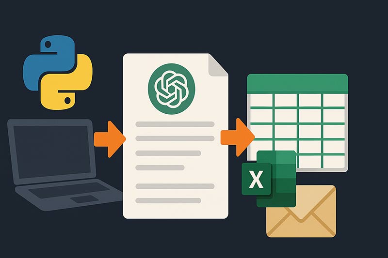 【Python】ChatGPT×Excelで日報・報告書を自動生成する方法｜テンプレート連携
