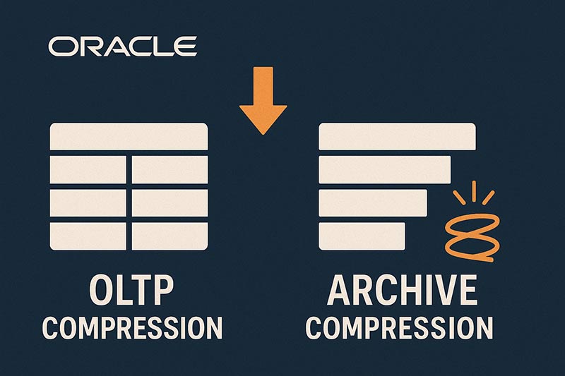 【Oracle】表領域の圧縮機能を活用する方法｜OLTP圧縮とARCHIVE圧縮の違い