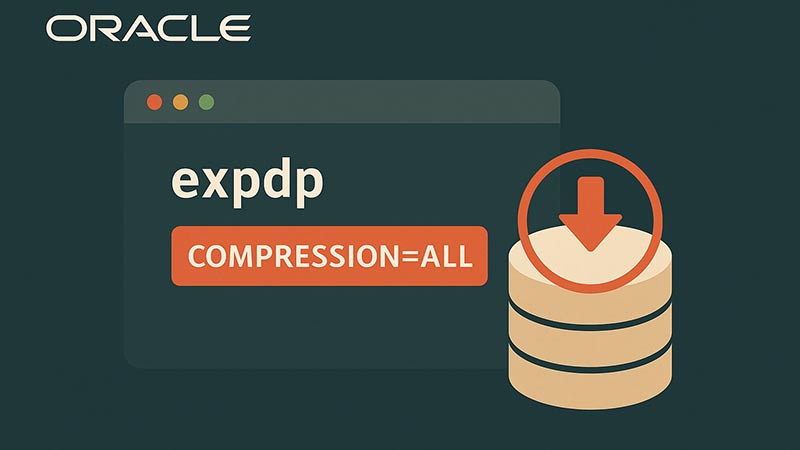 【Oracle】Data Pumpでエクスポート時に圧縮する方法｜compression=allの使い方