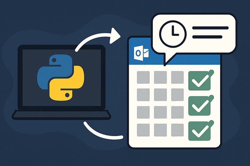 【Python】Outlook予定表の空き時間を自動取得する方法｜会議調整を効率化