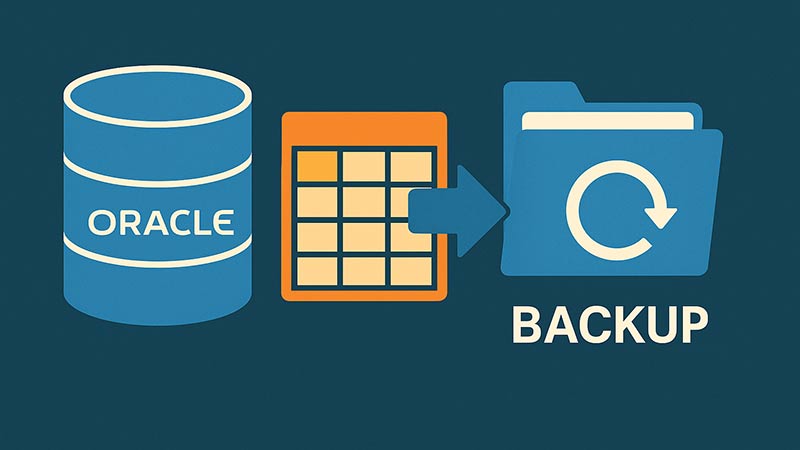 【Oracle】指定したテーブルのみバックアップを取る方法