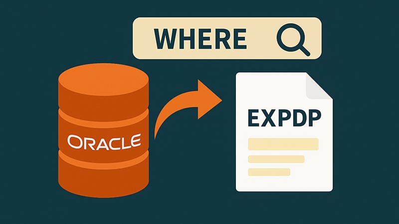 【Oracle】expdpでWHERE句を使って一部データだけをエクスポートする方法