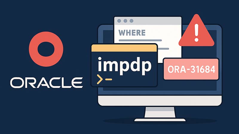 【Oracle】impdpでORA-31684などのエラーが出る原因と対処法まとめ
