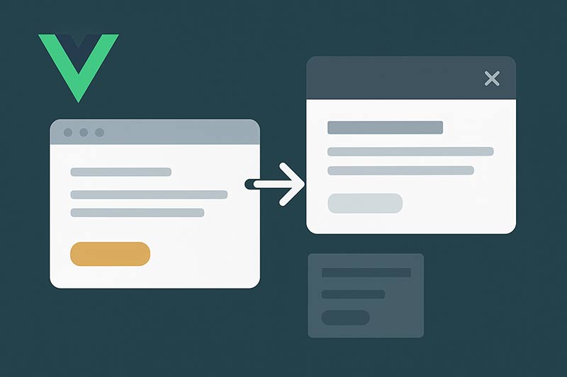 【Vue.js】ダイアログやモーダルをコンポーネント化して再利用する方法
