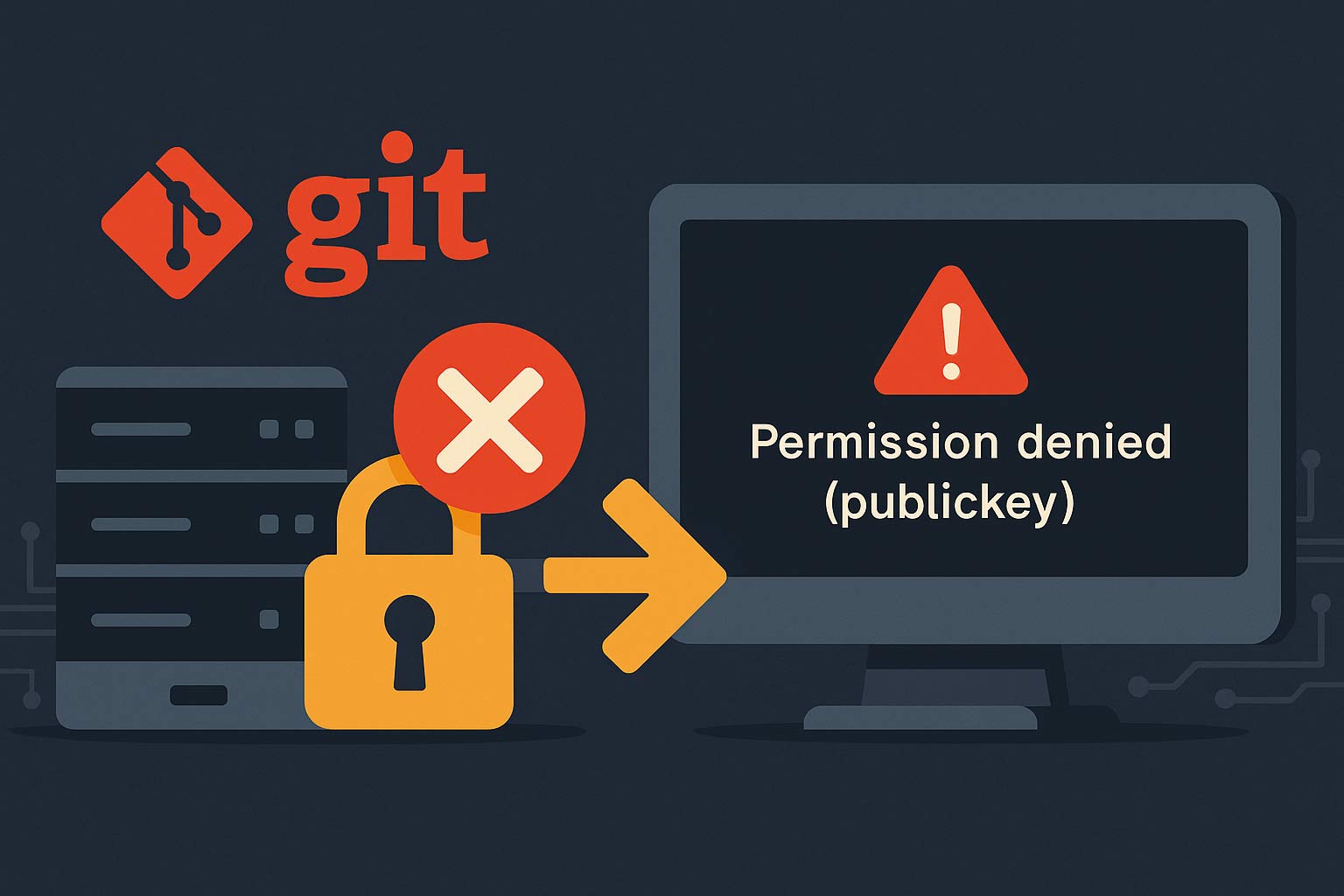 【Git】「Permission denied (publickey)」エラーの原因と解決方法