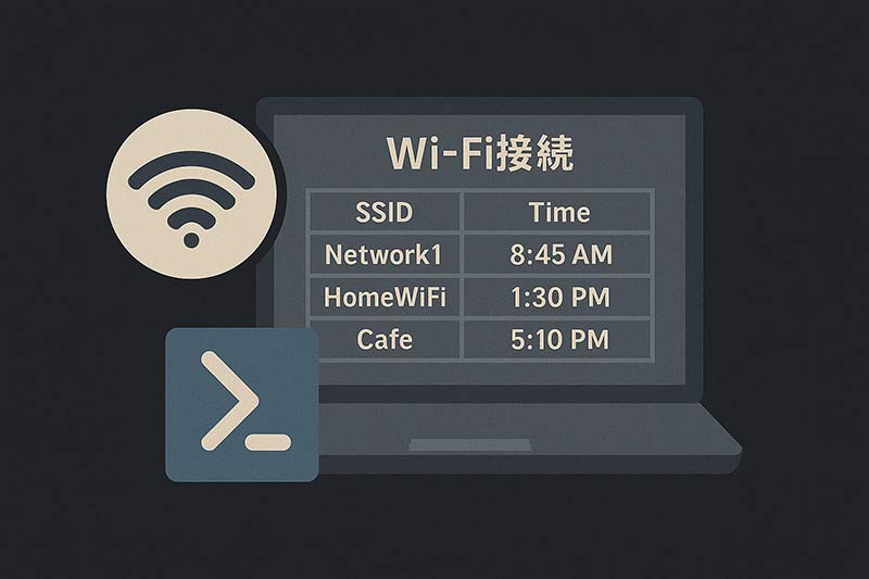 【PowerShell】Wi-Fi接続履歴を取得する方法｜SSID・接続時刻のログ確認