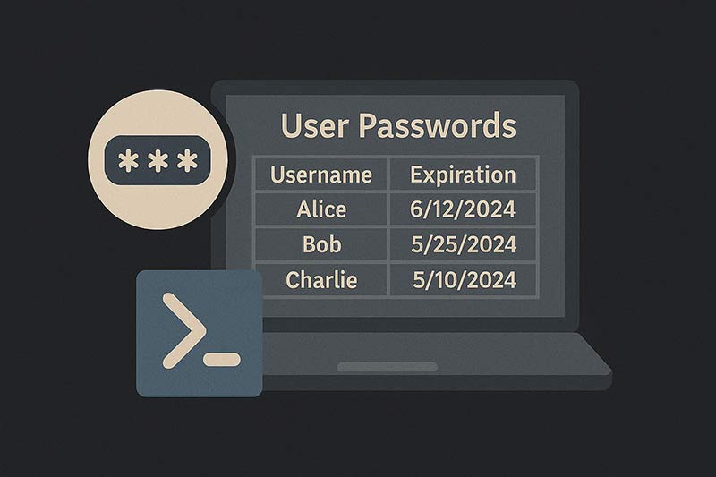 【PowerShell】ユーザーのパスワード期限を一覧表示する方法
