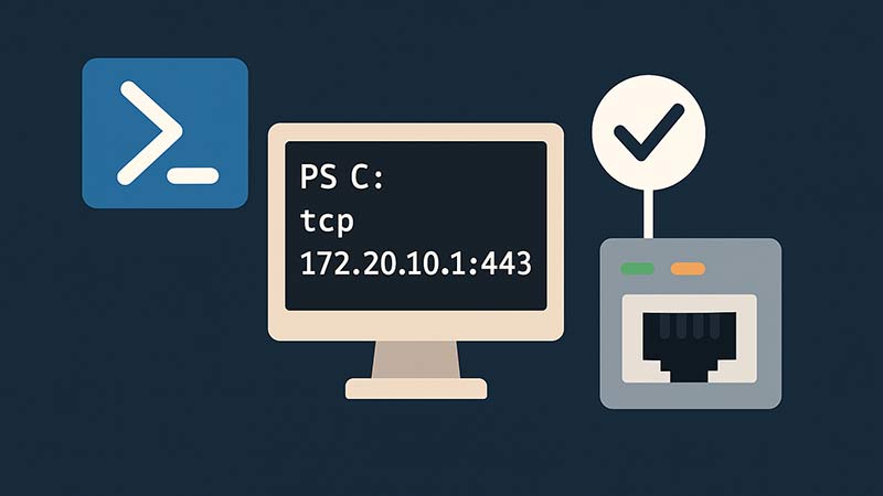 【PowerShell】特定のポートが開いているかチェックする方法｜Test-NetConnectionの活用