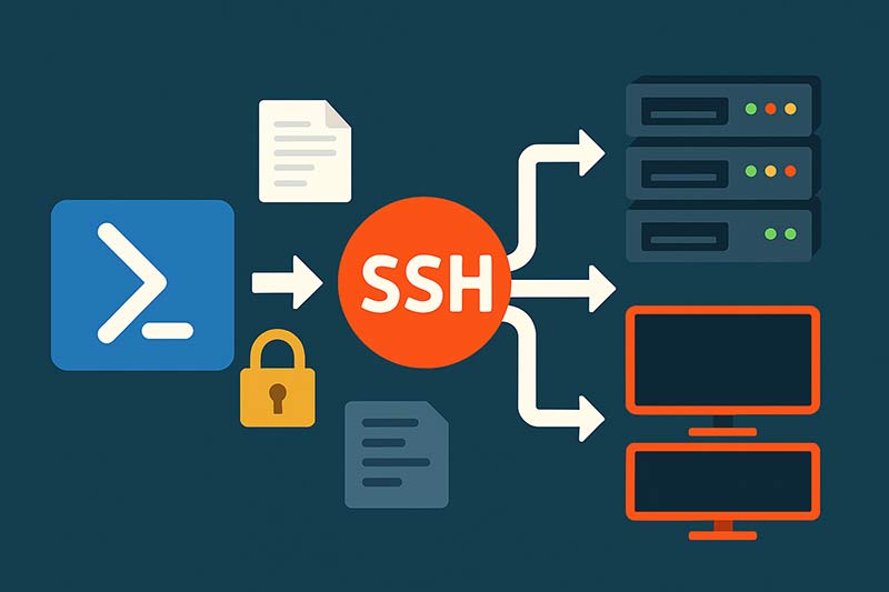 【PowerShell】複数サーバーへSSH接続を一括実行する方法｜スクリプト例付き