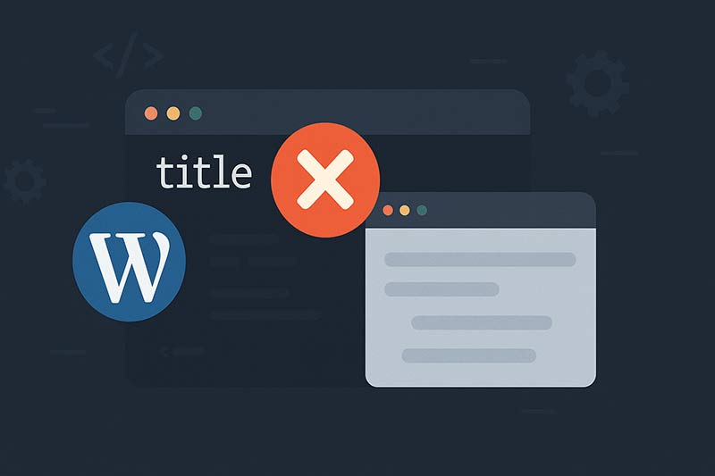 WordPressでwp_headからtitleの出力を削除する方法