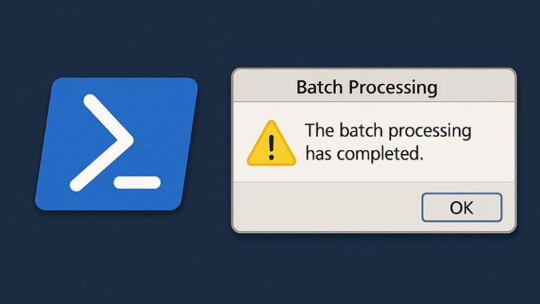 【PowerShell】バッチ処理の完了をポップアップ通知する方法｜Wscript.Shell活用例 | コーディングライフスタイル