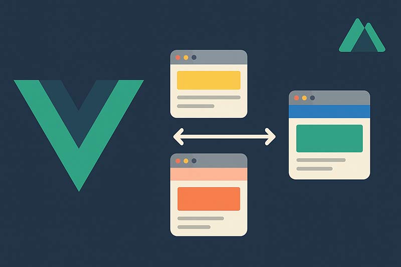 【Vue.js】ページごとに異なるレイアウトを切り替える方法｜Nuxtにも応用可能