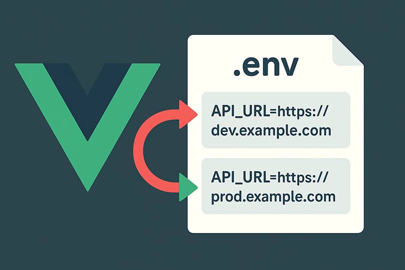 【Vue.js】環境ごとにAPIのURLを切り替える方法｜.envファイルの使い方