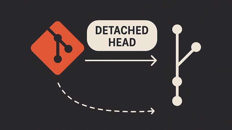 【Git】detached HEAD状態から元の作業ブランチに戻す方法