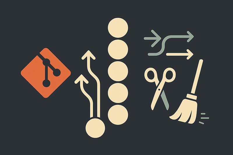 【Git】pull後に大量のマージコミットが発生したときの原因と履歴整理方法