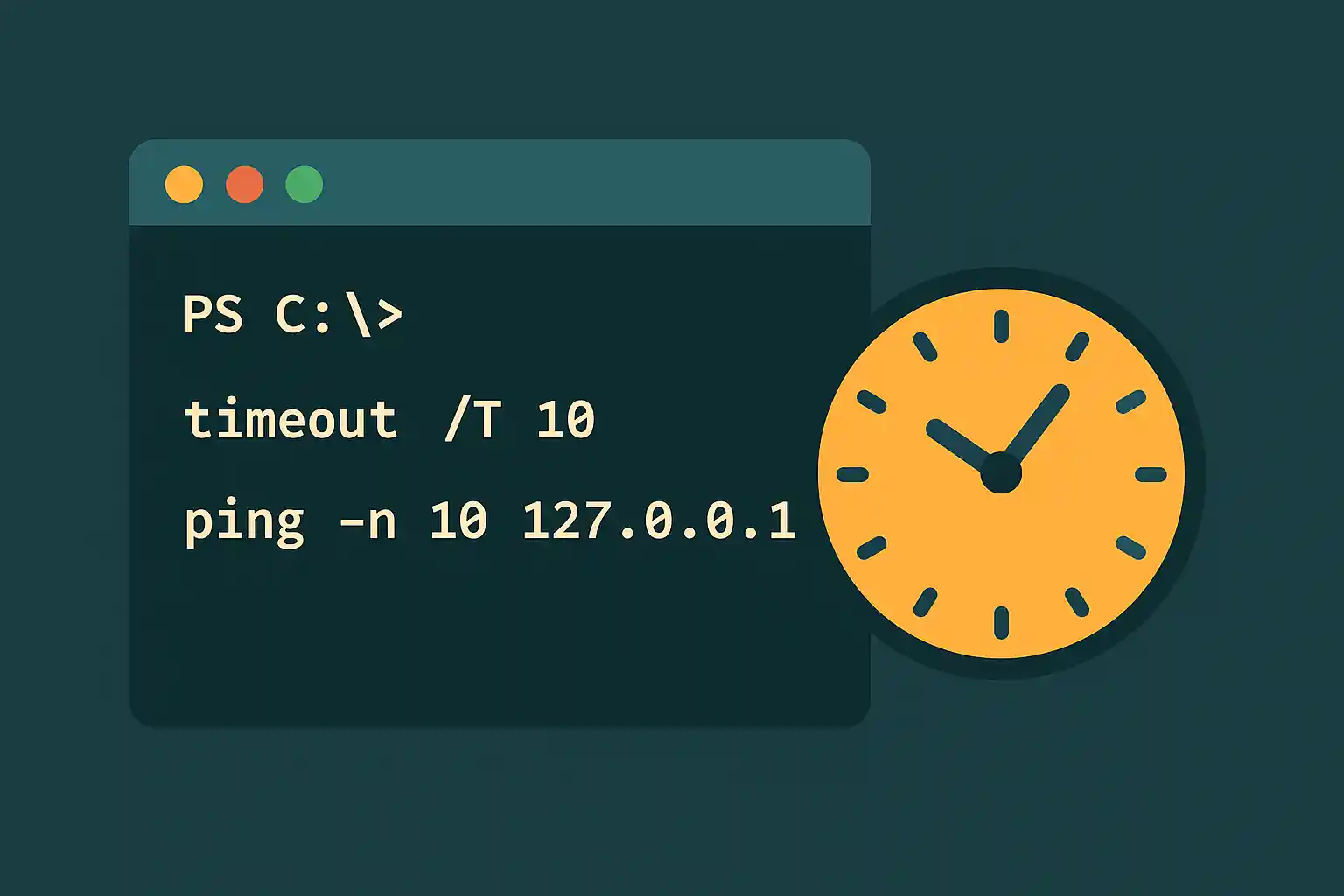 【bat】処理を遅延実行する方法（timeout / ping の活用）