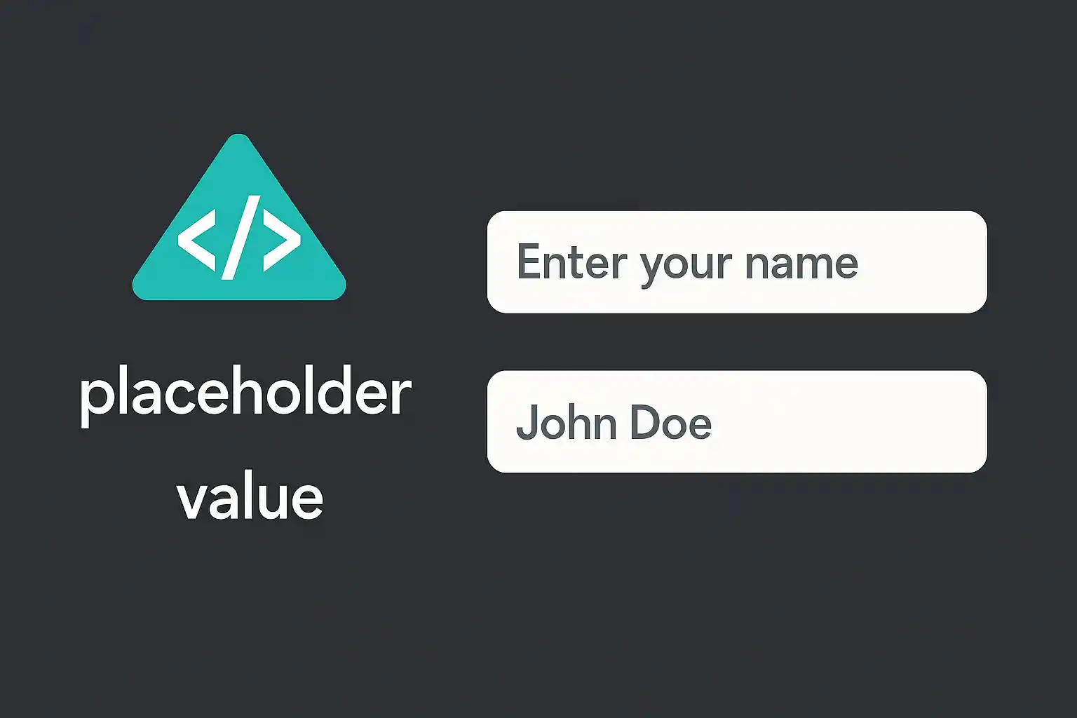 【HTML】入力フォームに最初からテキストを表示する方法｜placeholder と value の正しい使い分け