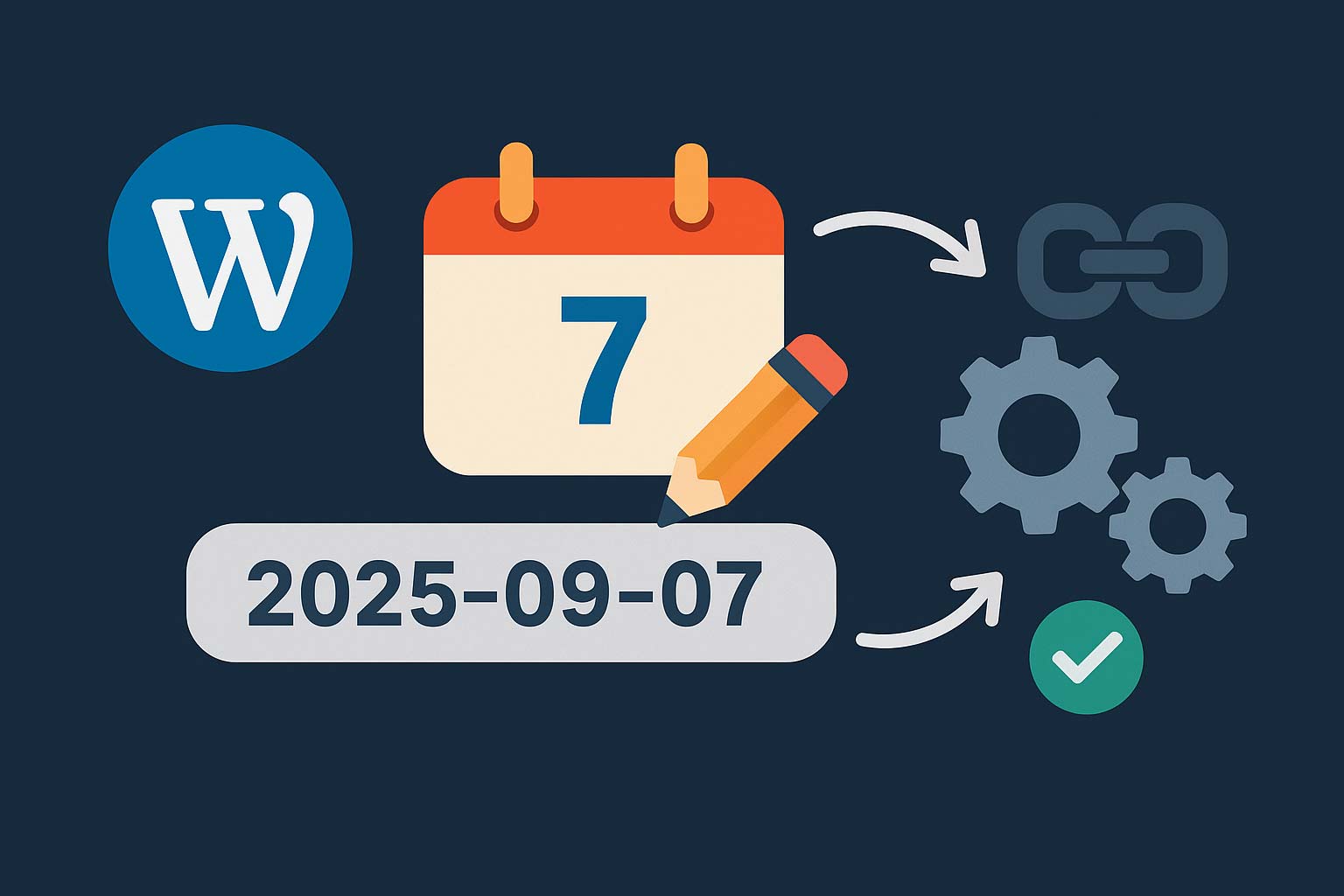 【WordPress】投稿のスラッグを自動で日付に設定する方法