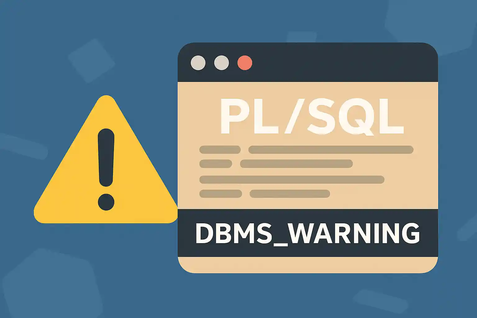 【PL/SQL】DBMS_WARNINGでコンパイル時の警告を制御する方法